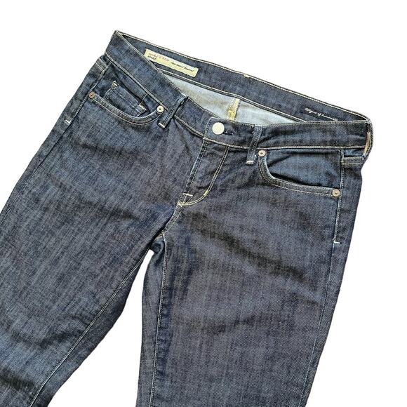 CITIZENS OF HUMANITY Low Waist Bootcut 'Crochet h' Jeans  Dark Wash  Y2K  SZ 28 - Picture 4 of 11